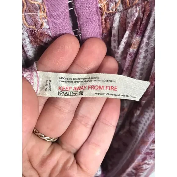 Intimately Free People Rule The World Jumpsuit Pink Purple Small Boho Oversized - Picture 10 of 13